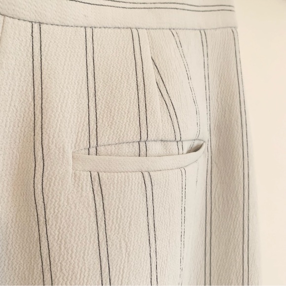 Artizia Wilfred Faun Pant White Grey Stripped Sz 00 - Picture 8 of 12